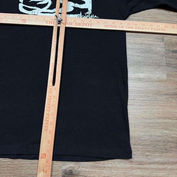 vintage surfwear graphic waffle knit thermal sweater - Picture 4 of 5